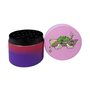 Manual Zinc Alloy 50mm Grinding Cigarettes Tobacco Best Match Pre for Accessories 4-Layer <b>Herb</b> <b>Grinder</b> Crusher - Product Image 4