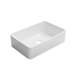 30 Inch Single Bowl Rectangle Ceramic Kitchen <strong>Sink</strong> Above Counter Installation with One Hole <strong>Rectangular</strong> Style - Product Image 1