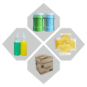 Sabbia colorata per intrattenimento bambini, paesaggio da spiaggia, <span class=keywords><strong>pittura</strong></span> su sabbia fai da te con sabbia colorata in più tonalità, 80-120 mesh - Product Image 6