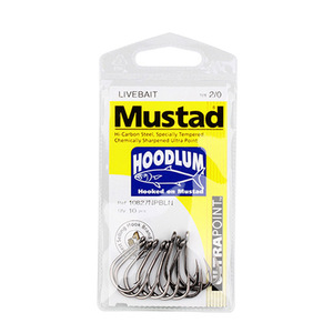 Anzuelo de pesca Mustad Sturgeon 10827, anzuelo de placa de hierro afilado químicamente para pesca de fondo en lagos - Product Image 4