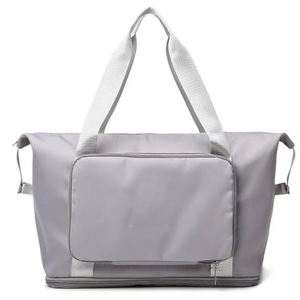 Sac de sport unisexe imperméable avec logo personnalisé, sac de voyage durable en Oxford, grande capacité, séparation sec/humide, sac de voyage - Product Image 4