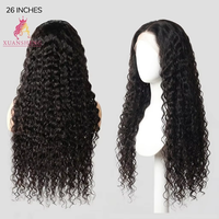 Lots de Cheveux Humains Brésiliens Remy Ondulés en Gros, Transparentes pour Base Double Trame 5*5, Combinaison 350g, Densité 150%-180%