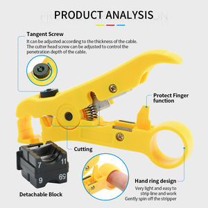 Pince à sertir jeu de dénudage pour câble coaxial RG6/RG59 accessoires d'outils à main en acier au carbone pour vidéo/Audio/<span class=keywords><strong>CCAV</strong></span>/CCTV - Product Image 5