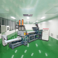 Machine d'extrusion à double vis à haut rendement Junlite pour la production de granulés plastiques HDPE/EVA/PP/LDPE/EPS/PC/PA/PPR, contrôle PLC