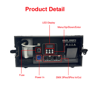 Machine à fumée DMX 1500W pour mariage, télécommande pour scène, DJ, boîte de nuit, bar, discothèque avec Flightcase - Product Image 3