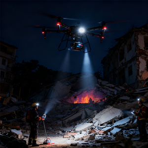 Dron de Extinción de Incendios 3WWDZF6-30D, UAV para Supresión de Incendios, Incendios Externos en Edificios Altos, Sistema de Entrega de Polvo Seco de Alta Precisión - Product Image 3