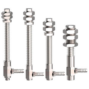 Componentes Neumáticos Industriales de Cobre Niquelado de Venta Directa, Ventosa Industrial, Soporte de Hardware, Entrada de Aire Lateral - Product Image 1