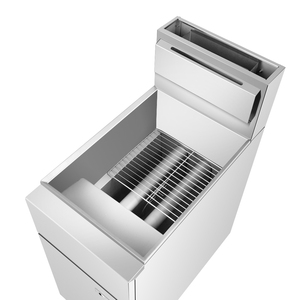 Friteuse industrielle à gaz sur pied, 1 cuve, 2 paniers, 25 litres, 2 ou 3 brûleurs en <span class=keywords><strong>option</strong></span> avec robinet d'huile - Product Image 6