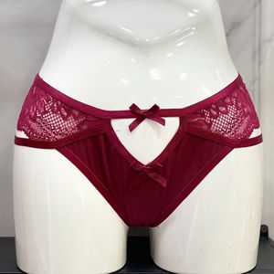 Nouvelle culotte string pour femme, broderie en dentelle, nœud ajouré, tendance et sexy, style triangle, pour un look irrésistible - Product Image 3