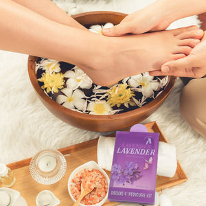 Private Label Nature 4-en-1 Crystal Herbal Jelly Foot Spa Salt Suavizar pedicura Kit con caja de embalaje Private Label Foot Soak - Product Image 5