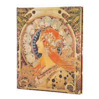 Ensemble de carnet de notes A4 relié rigide avec matériel rétro pour journal intime, autocollants, nouvelle boîte cadeau, couverture en papier thermique relié