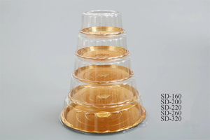 Boîtes à gâteaux rondes jetables en plastique PET, contenants de stockage pour aliments, sushis, salades, bonbons, usage industriel, lot de boîtes en plastique PET - Product Image 4