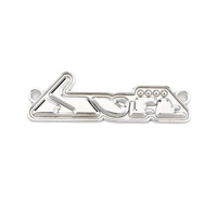Étiquettes métalliques personnalisées avec logo, en alliage de zinc, électroplaquées, badges pour vêtements, sacs, découpe, impression, décoration, design, plaqué or