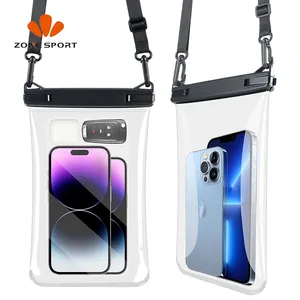 New Frameless TPU Water-resistant Crossbody Phone Bags Stylish IPX8 Mobile Phone Waterproof Pouch For Beach