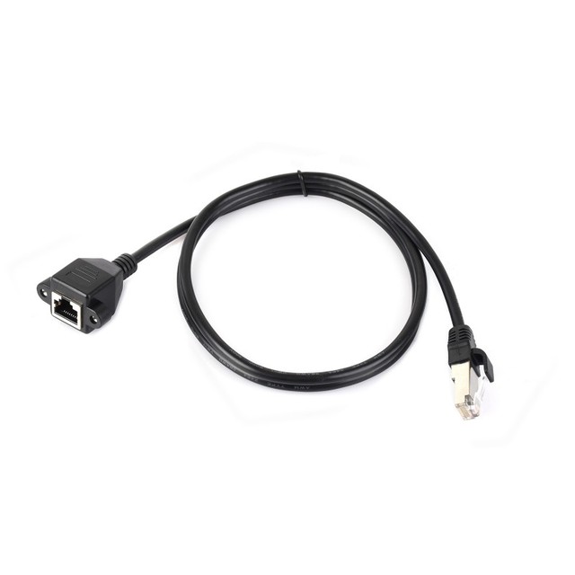 RJ45 Ethernet Extension Cable,Nickel-plated Iron Shell Protection,Providing Effective Interference Shielding,Flexible PVC Jacket