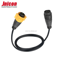 Connecteur de câble d'alimentation étanche IP67 M19 3 broches 20A 300V, prise mâle/femelle, connecteurs à verrouillage par poussée pour éclairage LED