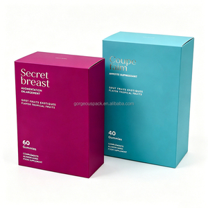 Custom Print Biodegradable <b>Cosmetic</b> Packaging <b>Box</b> Skin Care Gift <b>Box</b> With Gold Stamping And Embossing Tea Bags <b>Box</b> - Product Image 2
