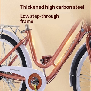 <span class=keywords><strong>Bicicleta</strong></span> Feige para <span class=keywords><strong>Mujer</strong></span> y Hombre, Ligera, de <span class=keywords><strong>24</strong></span> y 26 <span class=keywords><strong>Pulgadas</strong></span>, para Desplazamientos Urbanos, Transporte, Estudiantes Universitarios, Trabajo, de Alto Contenido de Carbono - Product Image 2