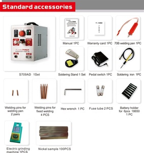 Soudeuse par points à batterie 220V 3.2KW <span class=keywords><strong>SUNKKO</strong></span> <span class=keywords><strong>709AD</strong></span> avec stylo soudeur HB-70B pour Machine de soudage par points 18650 - Product Image 2