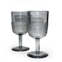 LANGXU verres à usage mariage verres à gobelet de couleur grise verrerie en vrac