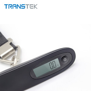 ट्रांसस्टेक डिजिटल हैंगिंग सामान पैमाने 50 किलोग्राम पोर्टेबल यात्रा उच्च गुणवत्ता वाले हल्के एयरलाइन बैगेज वजन एलसीडी डिस्प्ले प्लास्टिक - Product Image 3