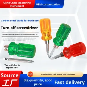 Cà Rốt Đầu Dual-Mục Đích Mini Tuốc Nơ Vít Với Có Thể Tháo Rời Ngắn Xử Lý Nhỏ Hoa Mận Thay Thế Công Cụ OEM Tùy Chỉnh - Product Image 6