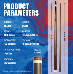 Queue de <span class=keywords><strong>billard</strong></span> complète en PET 12,4 mm, personnalisable sur mesure, avec logo OEM et fût de couleur personnalisée, directement de l'usine - Product Image 3