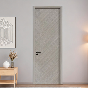 Portes en bois avec incrustations de cristal et remplissage en MDF pour chalets, collection de portes intérieures modernes et décoratives, portes en bois de couleur noire - Product Image 3