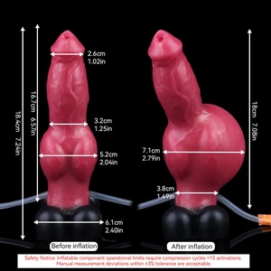 ของเล่นทางเพศสำหรับผู้หญิง 18+ รุ่น YOCY ขายดี ปลั๊กก้นเป่าลมพร้อมฟังก์ชั่นฉีดพ่น มีปุ่มขนาดใหญ่ ดีไซน์รูปทรงสุนัข พร้อมจุกดูดแรง - Product Image 5