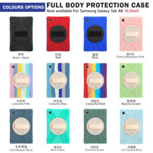 Funda Protectora de Silicona con Diseño de Armadura de Rotación de 360 Grados, Resistente a Impactos, con Correa para <span class=keywords><strong>Samsung</strong></span> Galaxy <span class=keywords><strong>Tab</strong></span> <span class=keywords><strong>A8</strong></span> 10.5 <span class=keywords><strong>2022</strong></span> - Product Image 6