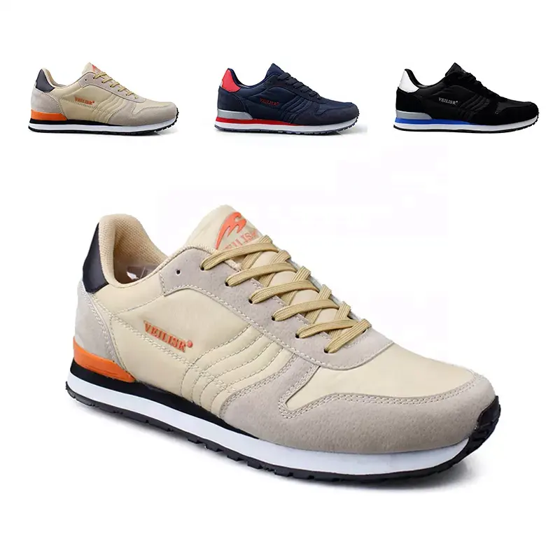 Yeni popüler kaliteli oxford kumaş rahat ayakkabılar erkekler moda sneakers