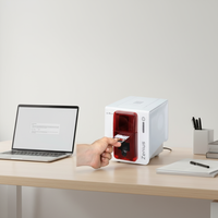 Impresora de Tarjetas de Identificación de PVC Evolis Zenius de 300 dpi, Impresión a una Cara, Impresión a Color, Pequeña y Elegante, Disponible en Stock