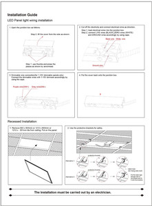 Thương mại chiếu sáng 60W 2x4 treo Led phẳng Bảng điều chỉnh đèn ánh sáng lịch thi đấu 2x4ft - Product Image 4