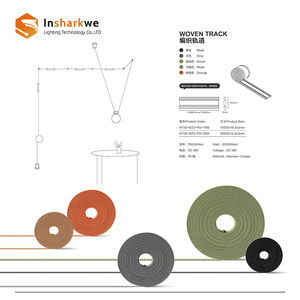 Éclairage sur rail LED magnétique en aluminium moderne, linéaire, flexible, à intensité variable, avec bande tissée, angle réglable librement - Product Image 5