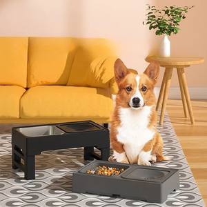 <span class=keywords><strong>ELSPET</strong></span>-Bol de nourriture surélevé pour chiens, logo personnalisé, 3 bols pour chiens, chats, 2024 - Product Image 1