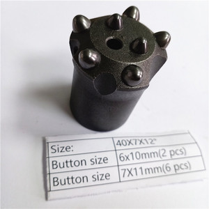 ZZJG Chine Fournisseur Mining Tips 34mm Button Bit Drill Mining Taper Button Rock Drill Bit 34mm - Product Image 5