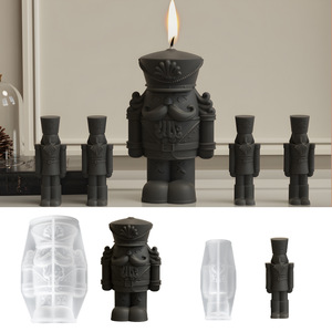 Moule en silicone DIY pour figurine de soldat roi, moule en silicone pour <span class=keywords><strong>bougie</strong></span> jetable, moule en plâtre tridimensionnel, pour profiter de la vie avec fierté - Product Image 1