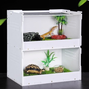 Transparentes Acryl Modernes Outdoor-Terrarium für Reptilien & Insekten Geräumiges Terrarium für Eidechsen, Skorpione, Mantis & <span class=keywords><strong>Vivarium</strong></span>-Landschaftsgestaltung - Product Image 2