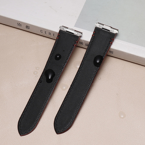 Correa de reloj de cuero de vaca de alta calidad, correas de reloj de liberación rápida con inserto de Metal para Carter Sandos 19mm 21mm - Product Image 3