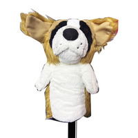 Personnalisé Vente Chaude Mignon En Peluche Drôle Animal En Peluche Lion Chat Chien Jouet Poupée Golf Couvre-tête