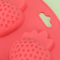 Résistant à la chaleur gâteau biscuit plateau de cuisson ananas pastèque citron fraise forme bonbons chocolat moule Silicone glaçon moules