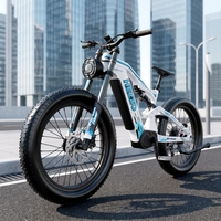 Vélo électrique tout-terrain 52V 1500W en fibre de carbone T800, autonomie de 90 km, capacité de charge de 150 kg, moteur à moyeu arrière pour adultes