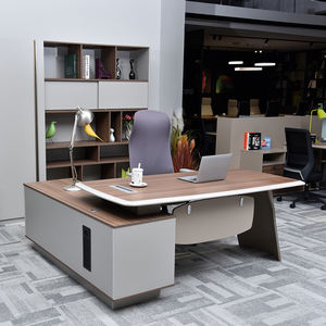 Escritorio de oficina comercial Ceo Escritorio de jefe moderno Muebles de Ceo modernos de lujo Mesa de oficina de madera ejecutiva Ceo Boss de lujo - Product Image 2