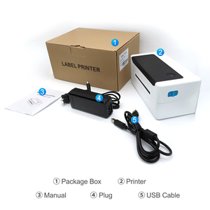 GTCODESTAR USB Thermoetikettendrucker 4x6 Versandetikettendrucker Kabelloser Adressaufkleber-Drucker mit Etikettenhalter - Product Image 6