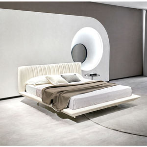 YISI <span class=keywords><strong>Letto</strong></span> Matrimoniale di Lusso Italiano in Stile Nordico Minimalista Moderno, Regolabile, in Legno di Pino, Stile Morbido, Misura Queen/King per Appartamento o Camera da <span class=keywords><strong>Letto</strong></span> Principale - Product Image 4