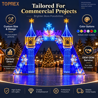 Lumières LED 2D de Noël de qualité commerciale, motif renne, étanches IP65, grand modèle pour affichage extérieur, jardin, centre commercial, rue