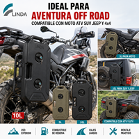 LINDA Taşınabilir Yakıt Deposu 5L 10L Benzin Bidonu HDPE Jerrycan Arazi Motosiklet ATV SUV 4x4