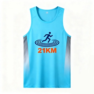 No corras solo la carrera, hazte con ella. Experimente la comodidad y el estilo de nuestro Chaleco de maratón de impresión personalizada diseñado para corredores - Product Image 4