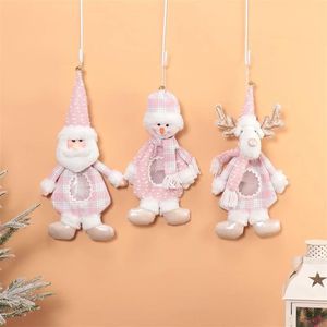 Adorable Juego de 3 Peluches Navideños de Santa, Muñeco de Nieve y Reno, Muñecos Suaves para Niños, Regalo para Fiestas Navideñas - Product Image 1