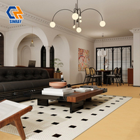 Carreaux de sol et de mur en porcelaine blanche de Carrare, émaillés, de luxe, 600x1200mm, 9mm, finition mate, design moderne, antibactériens, résistants aux acides, pour salle de bain